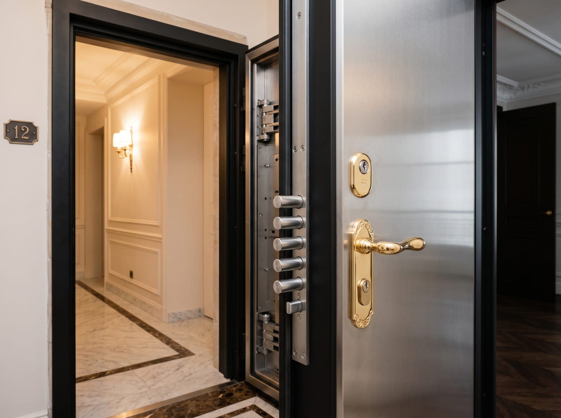 Blindage de porte Paris — pose d'une tôle acier et serrure A2P par Urban Dépannage